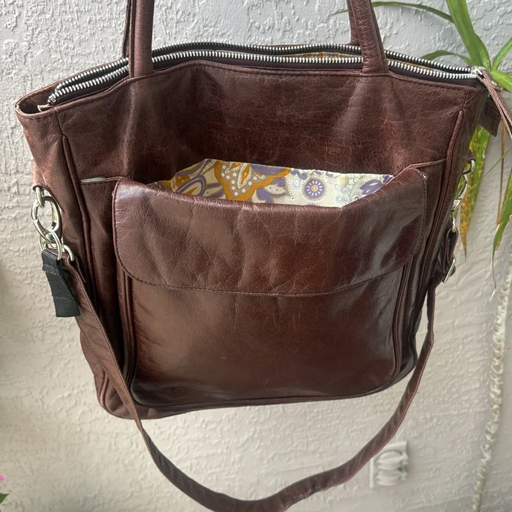 Latico “Lizzie” Leather Tote / Shoulder Brown  Bag